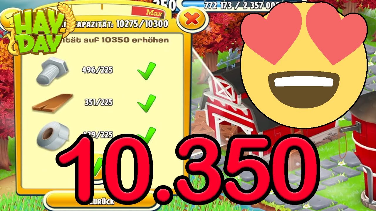 SCHEUNE 10350 😍 2x ERWEITERN?! 😱😍 Hay Day | SyromerB