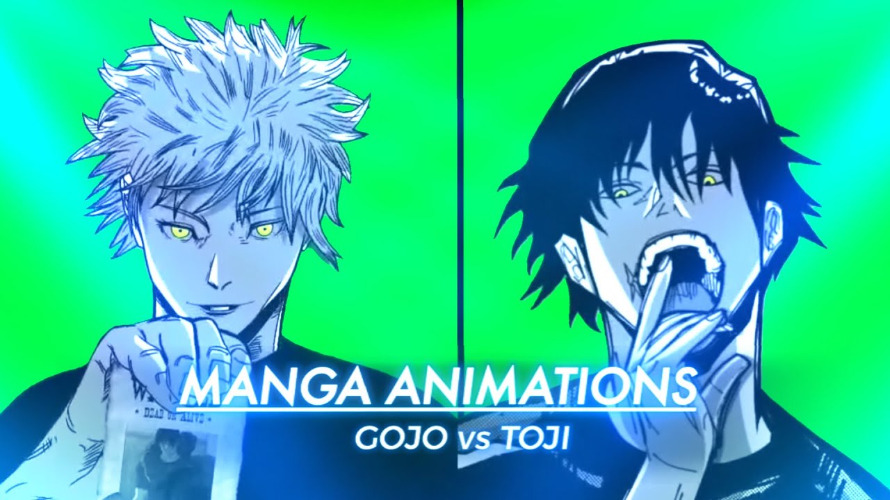 GOJO vs TOJI &ndash; Manga Animation (Green Screen) | Jujutsu Kaisen