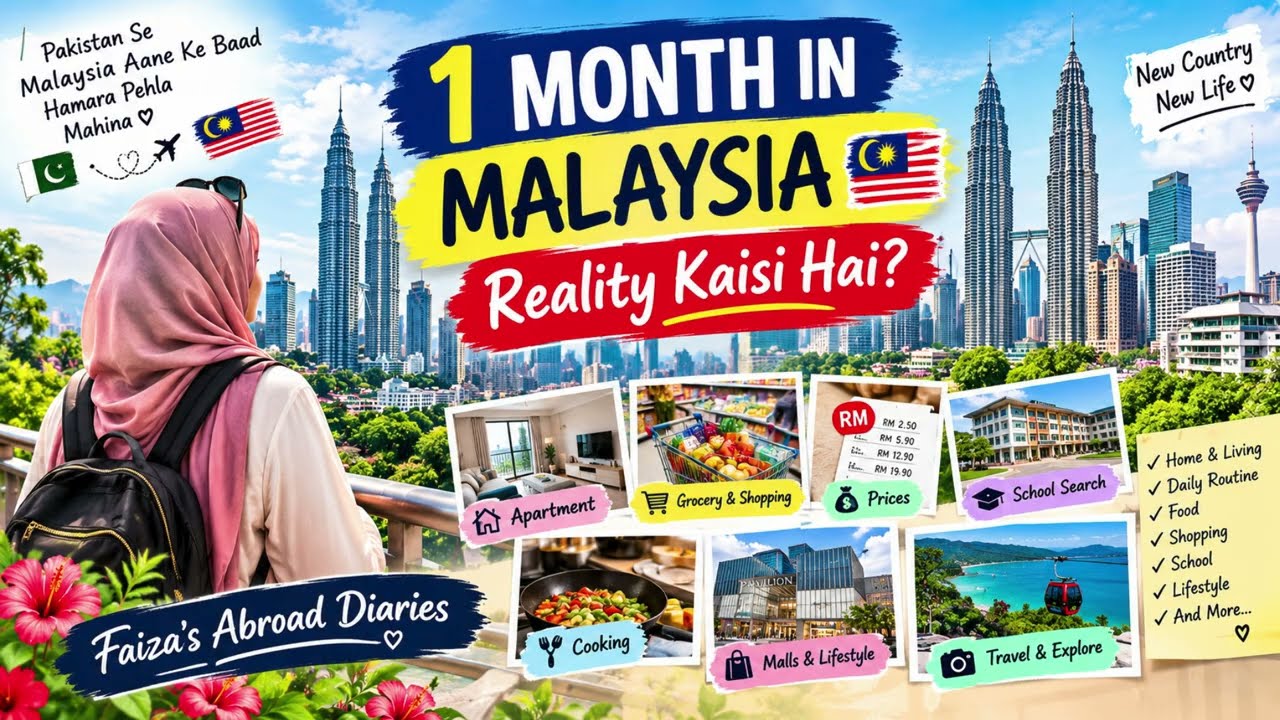 Pakistan to Malaysia 🇵🇰🇲🇾 | Our First Month in Malaysia &ndash; Real Life Vlog