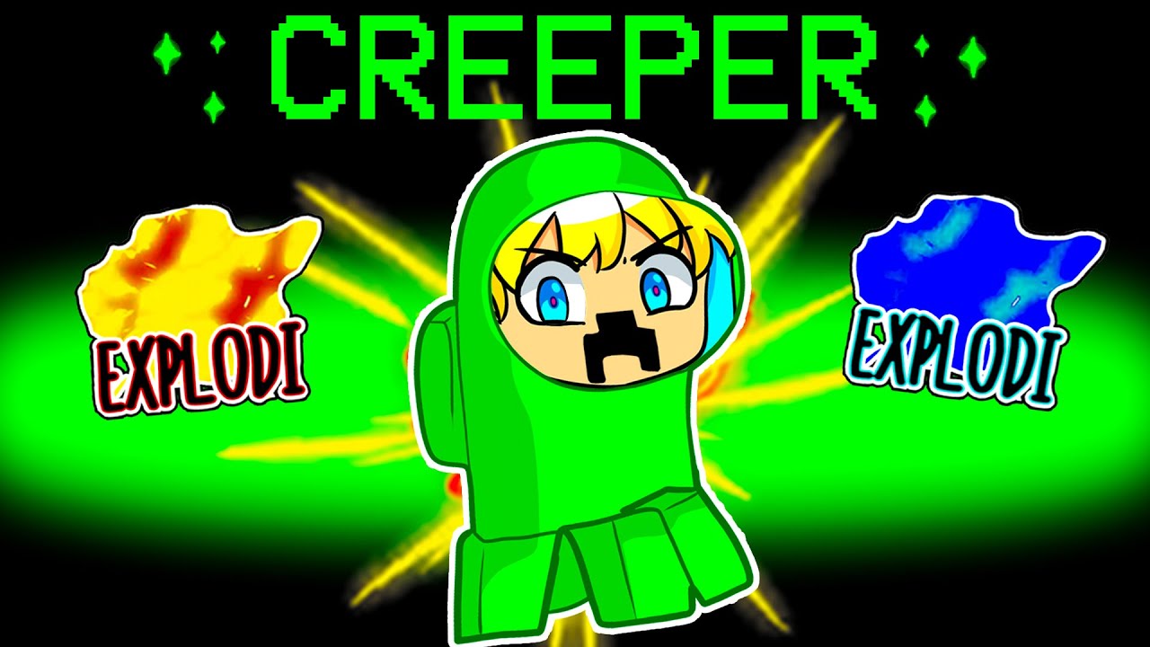 AMONG US CON NUOVO RUOLO CREEPER CON I FRIENDZ!!