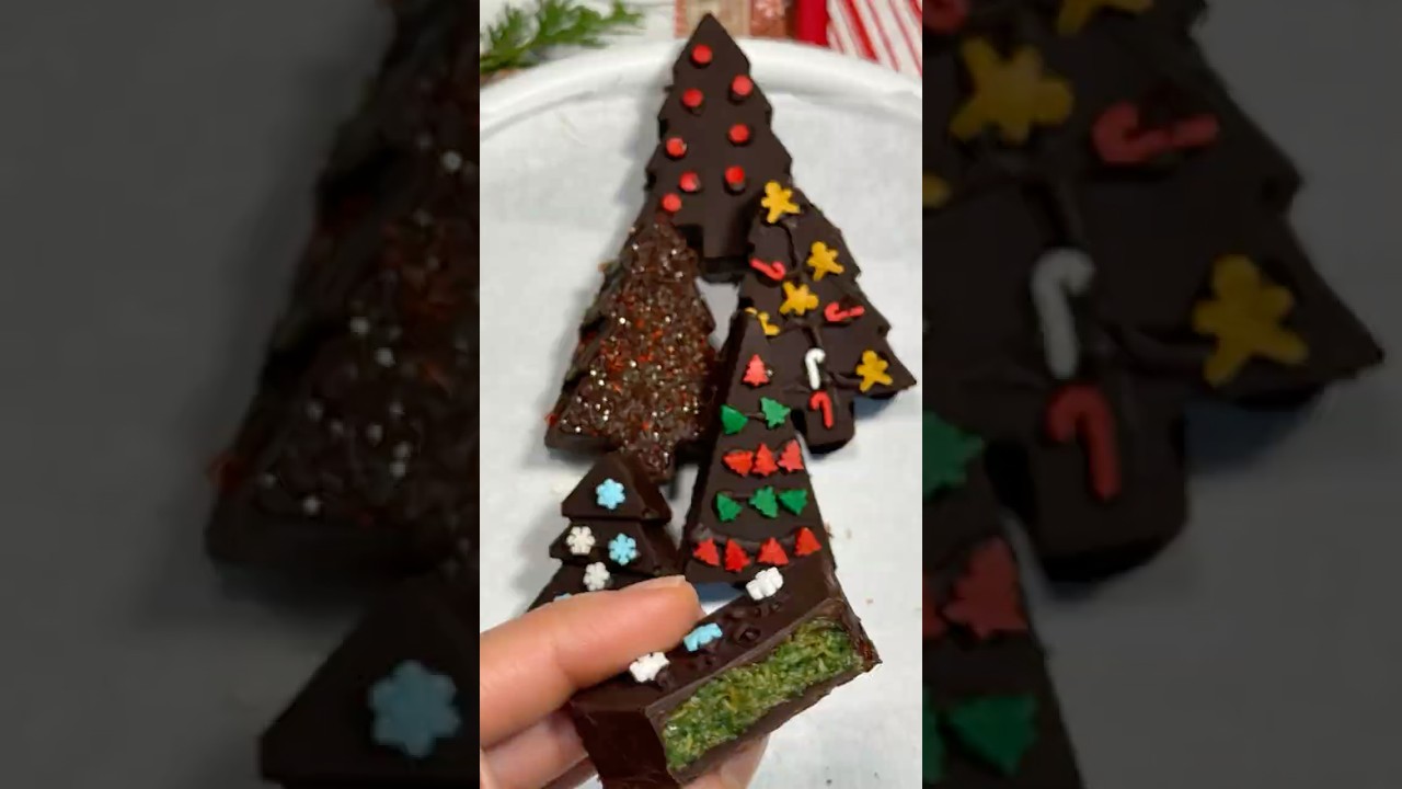 Dubai Chocolate Mini Christmas Trees 🎄Мини-ёлочки «Дубайский шоколад» 🎄