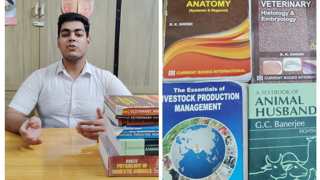 Books Required In First Year Veterinary/B.V.Sc&A.H. First Year Books