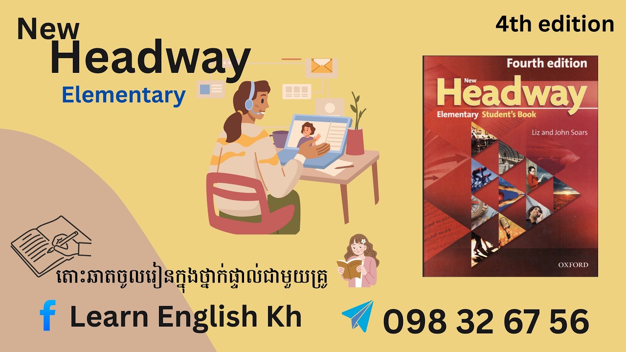 New Headway Elementary 4th Unit 8 Eat in or out? ទំព័រទី71