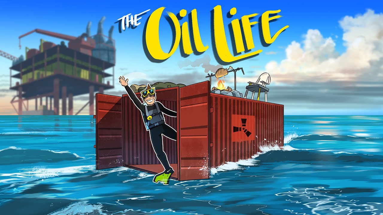 I Lived in a Floating 2x1 Next to Oil Rig - Rust