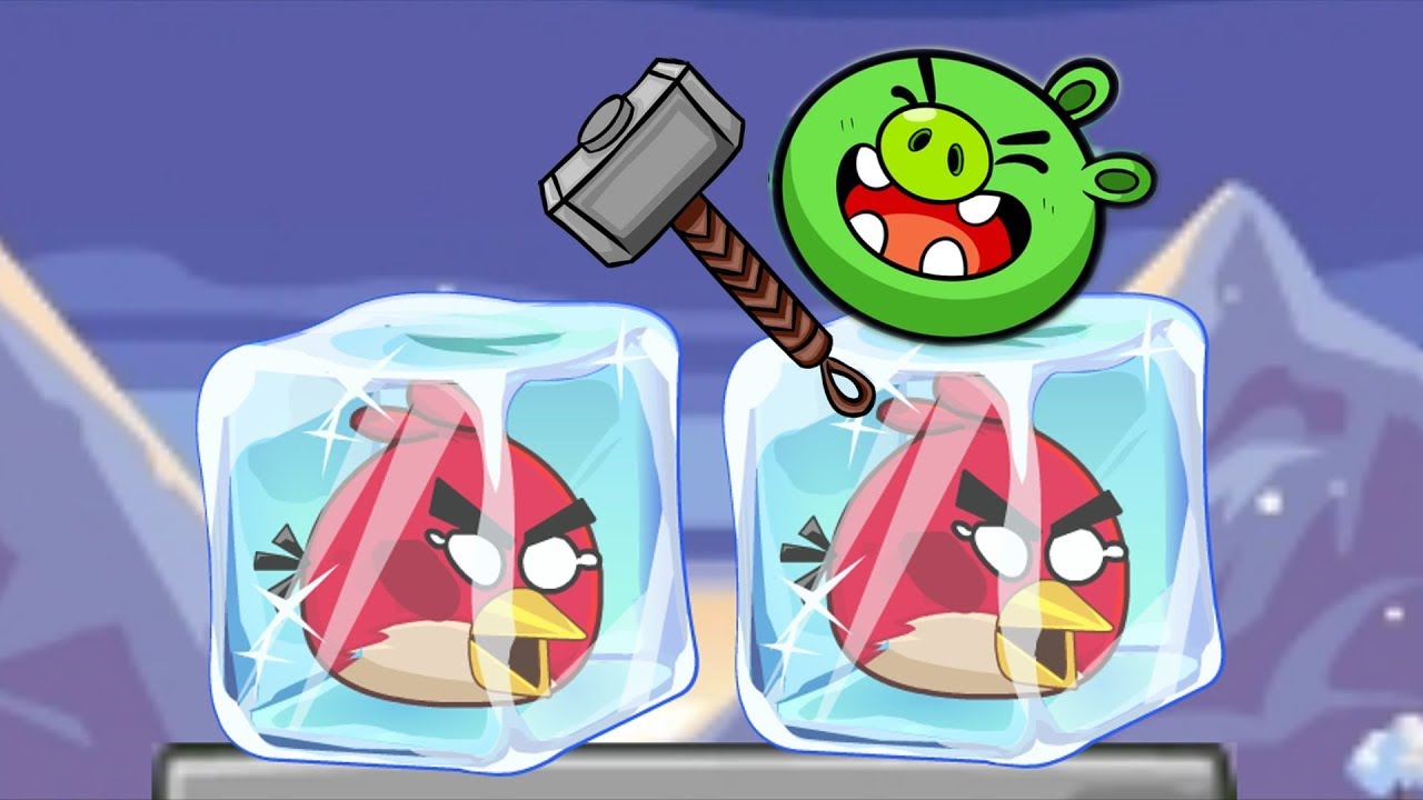 Unfreeze Angry Birds - SMASHING ICE CUBE TO RESCUE THE FROZEN ANGRY BIRDS!
