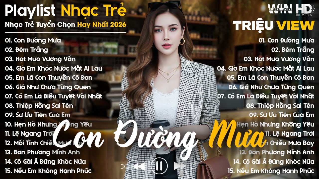 Con Đường Mưa, Đêm Trắng, Hạt Mưa Vương Vấn... - Nhạc Trẻ Ballad Tâm Trạng Hot TikTok TRIỆU VIEW