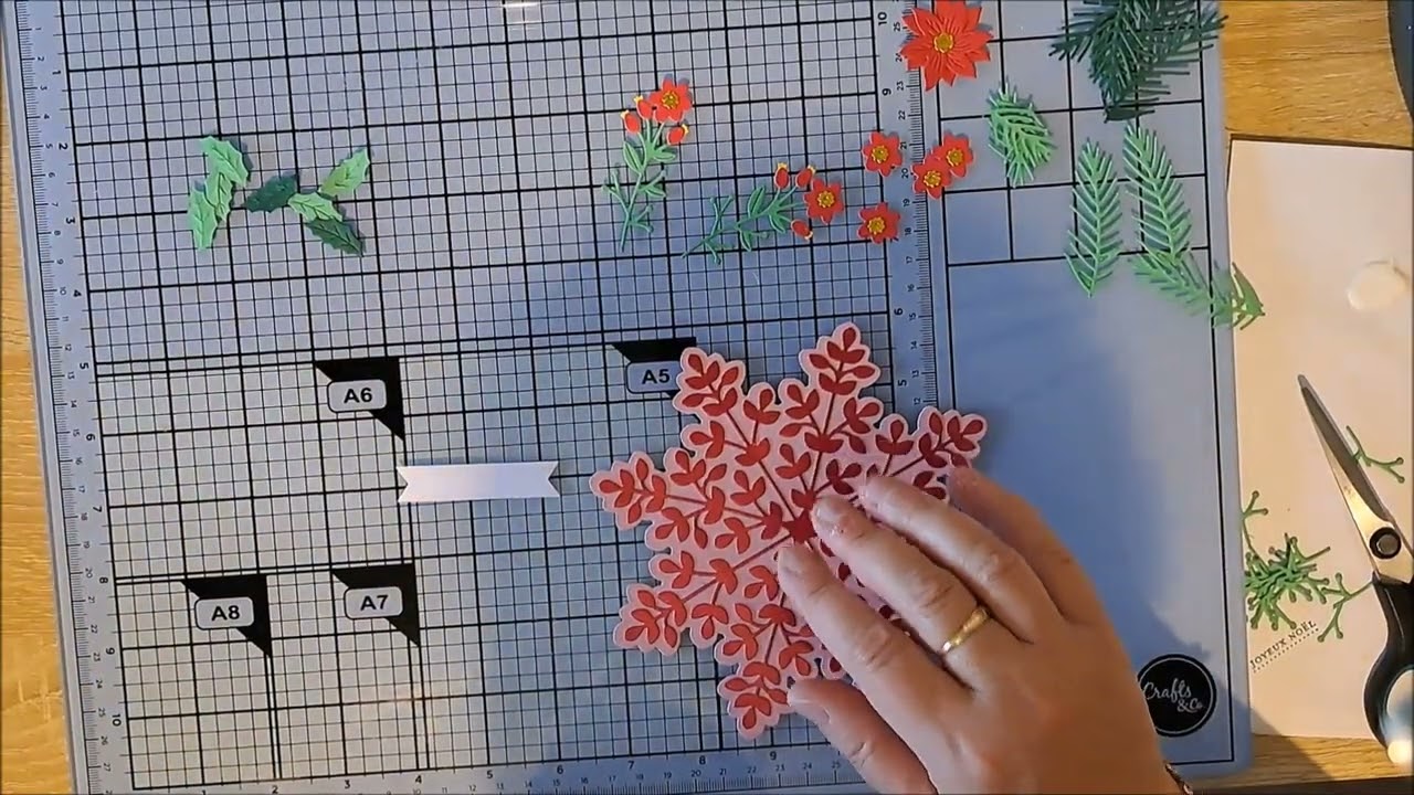 150 Tuto cartes de Noel en forme de flocon de neige