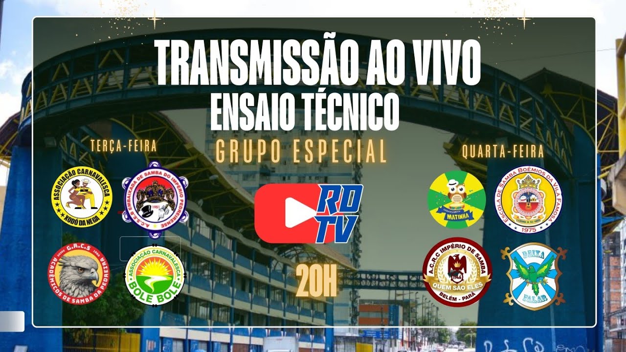 2° dia de ensaio ao vivo