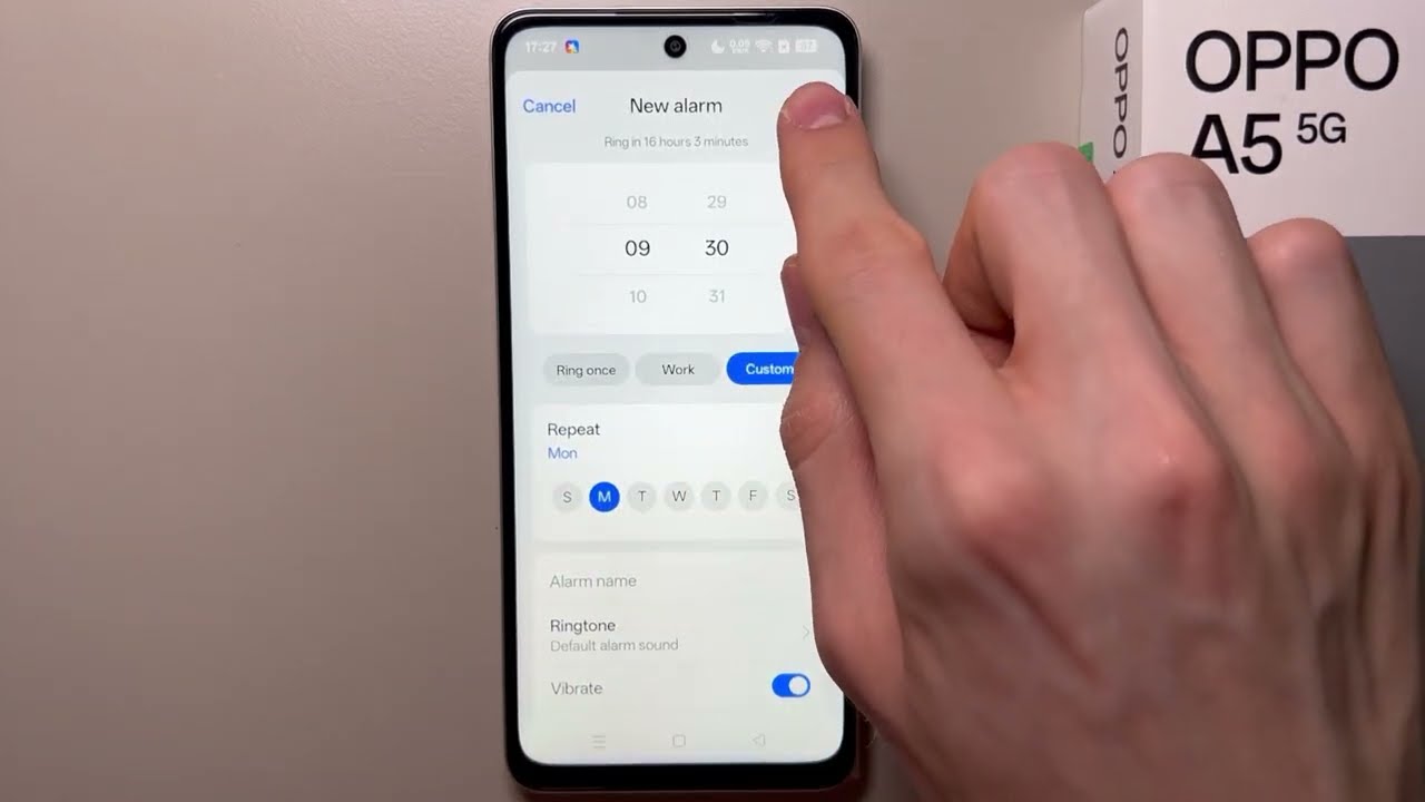 How to Set Up Alarm Clock on OPPO A5 5G?