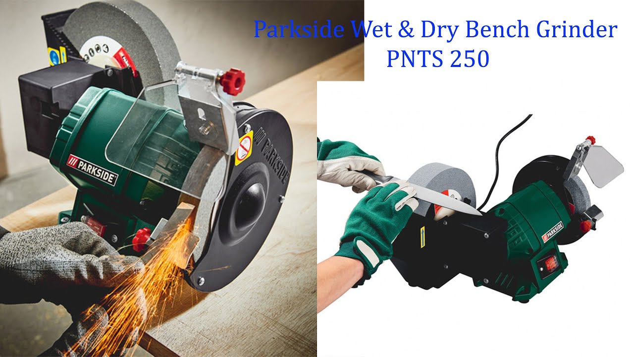 Parkside Wet & Dry Bench Grinder PNTS 250 C2