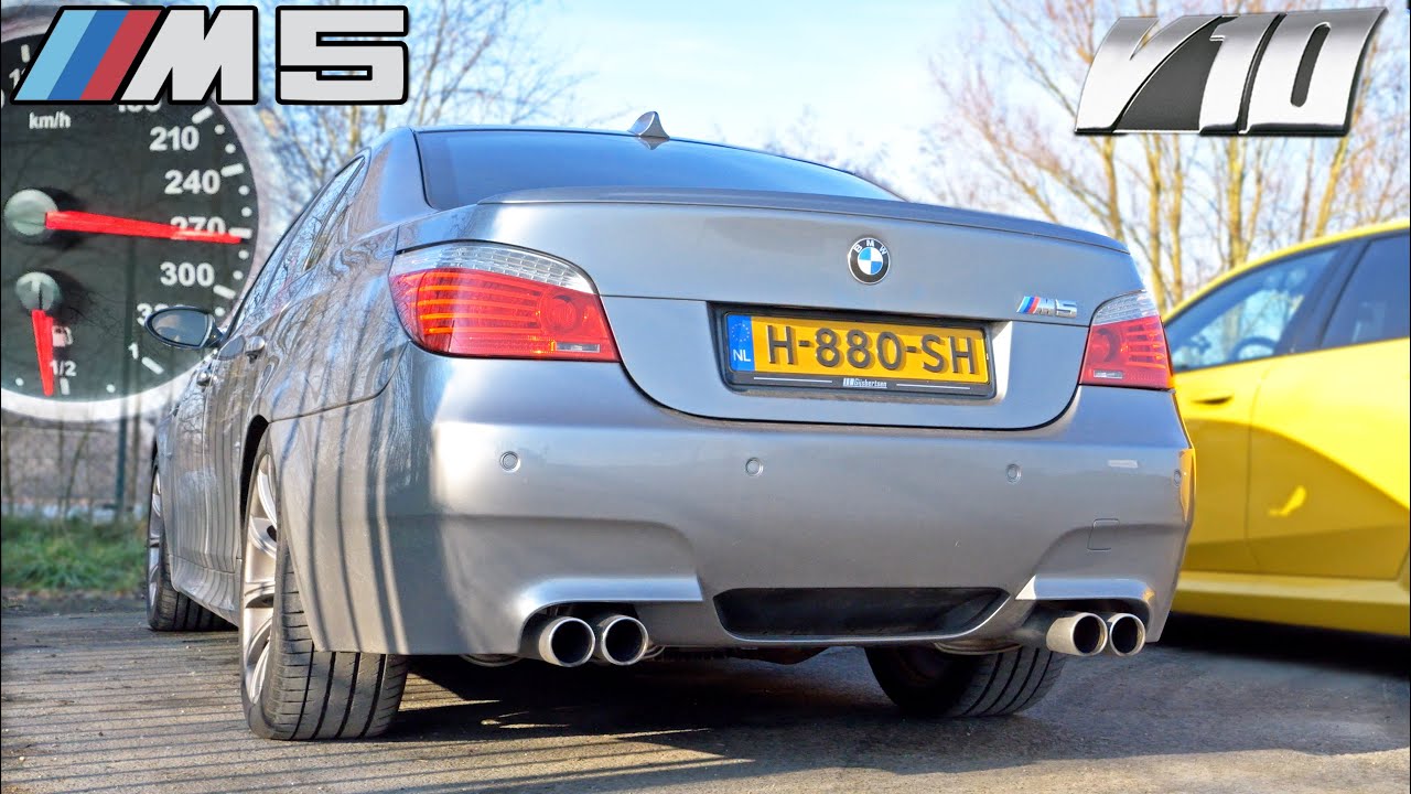 BMW M5 E60 5.0 V10 *MANUAL* // 100-200 TOP SPEED SOUND & POV