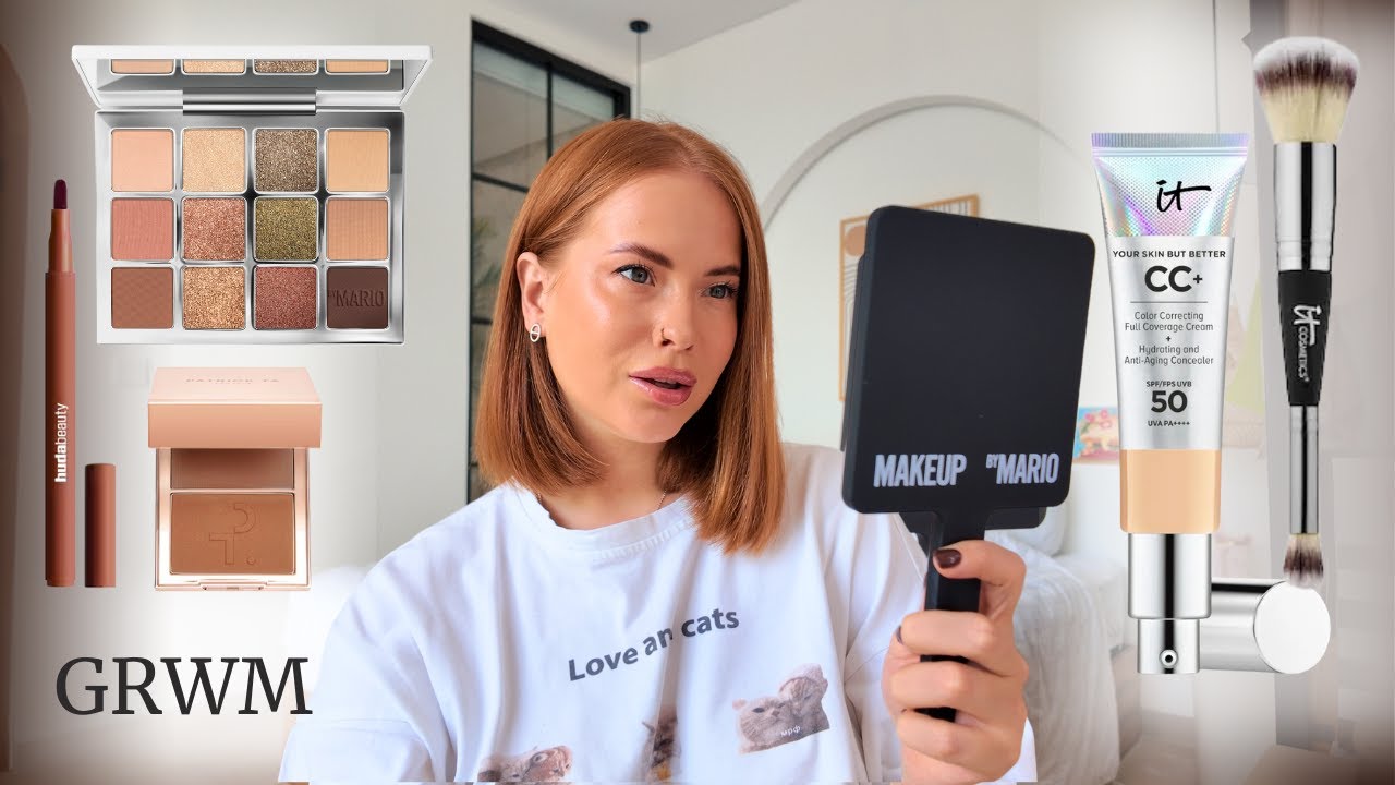 GRWM | пробую новинки косметики / Huda Lip Stain, IT Cosmetics Brush, CC cream