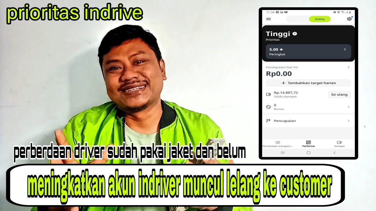 Akun idriver sepi orderan | prioritas indrive