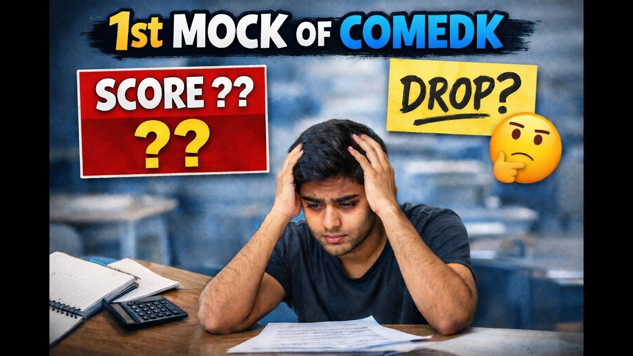 COMEDK 1st Mock Test Review 2026 | Easy or Tough? Real Experience 🤡😭