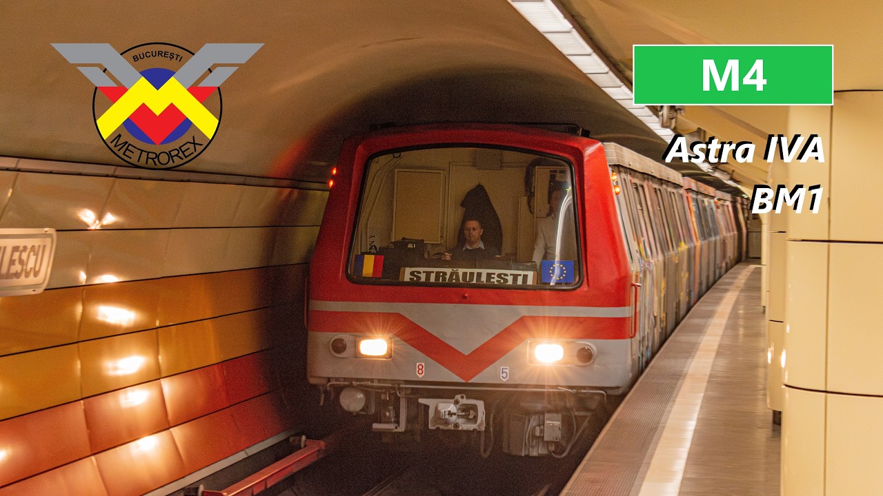 Bucharest Metro - Astra IVA BM1 trains on M4 line