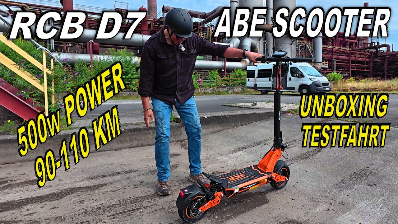 RCB D7  E Scooter mit ABE 500w POWER💪 FUN für STRASSE + Gelände  NFC + Blinker mit Signal 🛴🛴