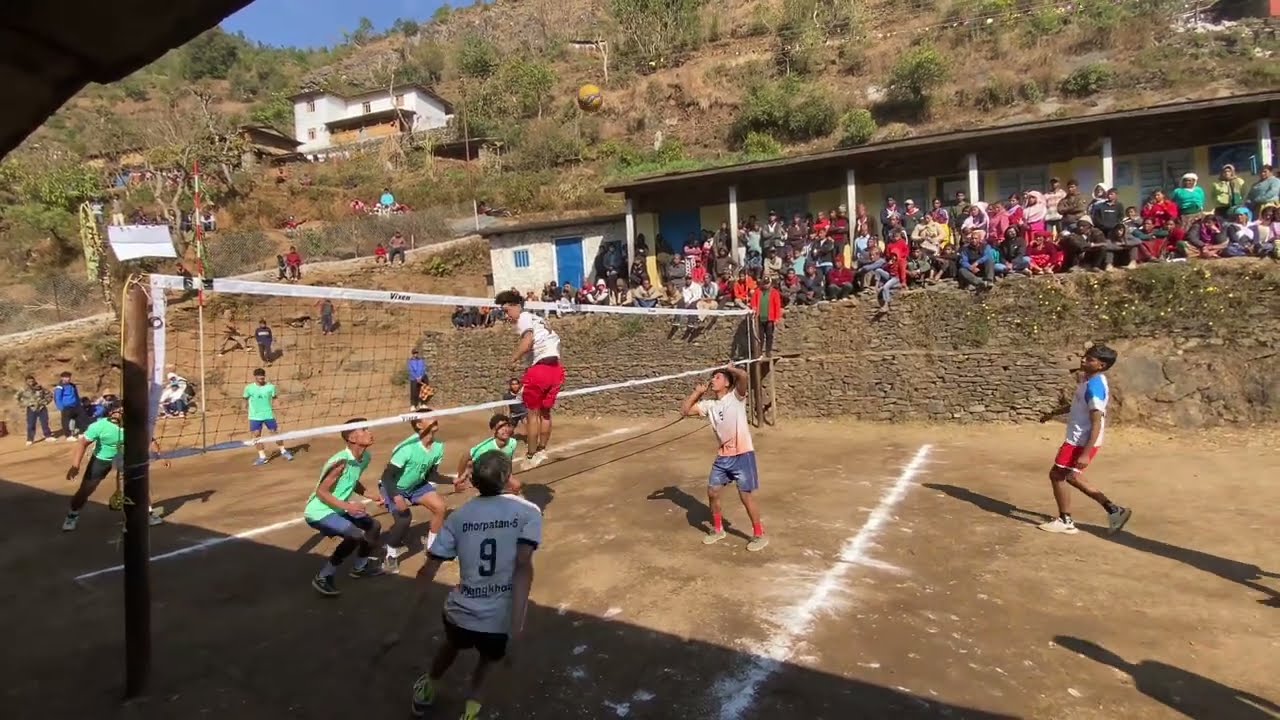 Bohora gau VS Diamond sports club semifinal Volleyball  match 