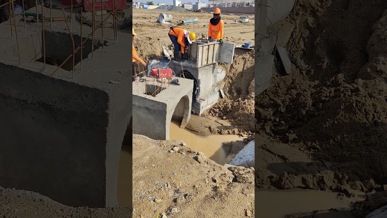 Technical connect concrete manhole and concrete pipe