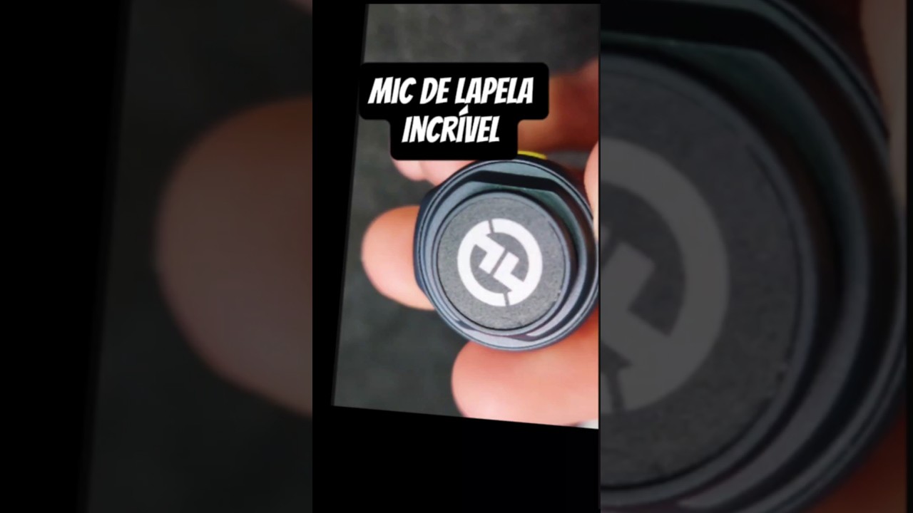 Mic de lapela Incr&iacute;vel #dicas #microfonedelapela