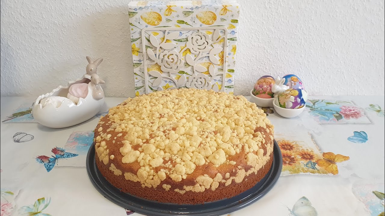 Стариный рецепт немецкого кухена с крошкой!
