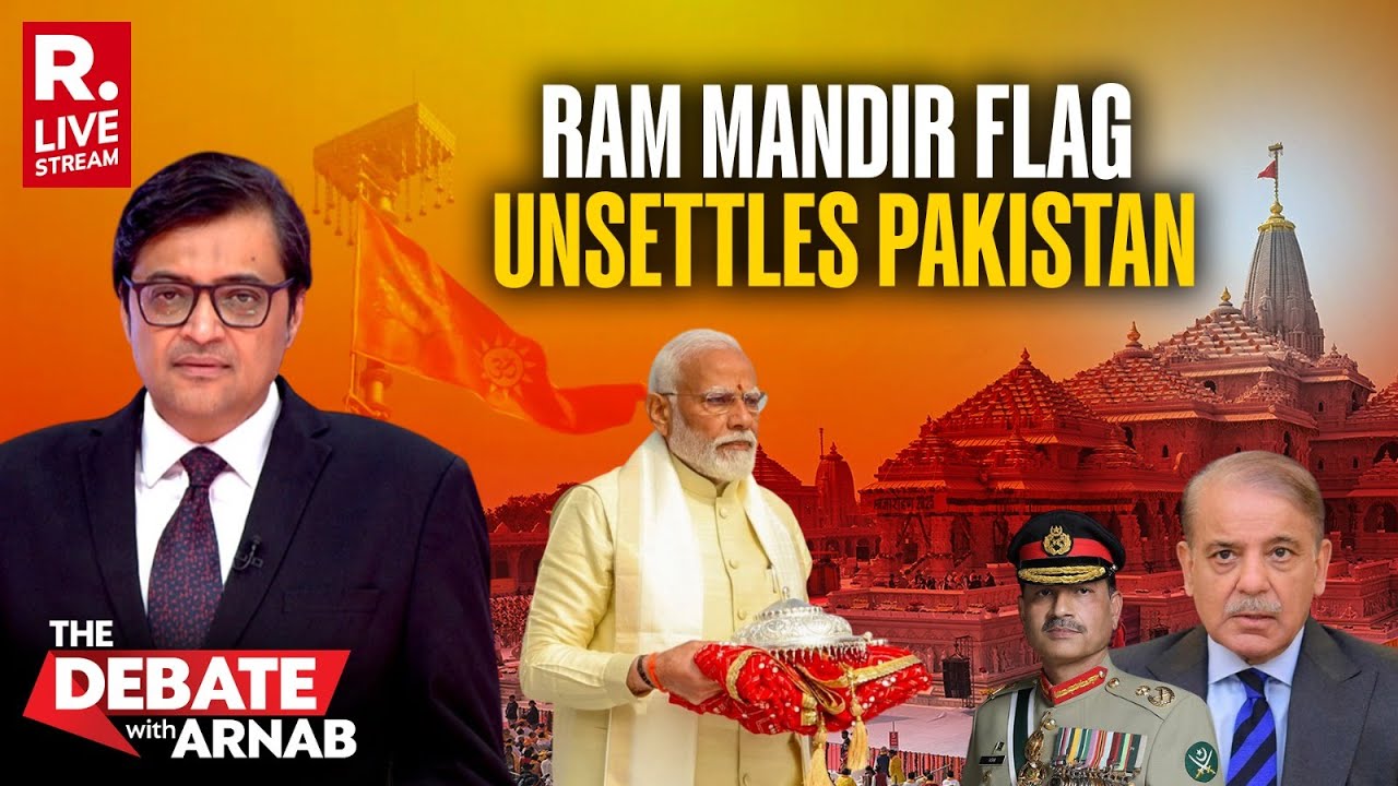 Debate With Arnab LIVE: Pakistan Irked By Ayodhya Ram Mandir Dhwajarohan