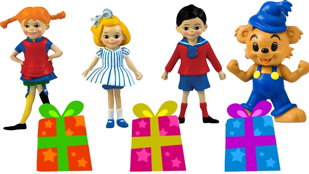 Bamse och Pippi Långstrump | Öppnar paket | Lekolär-tubens tävling | Julkalendern 2017 Avsnitt 16