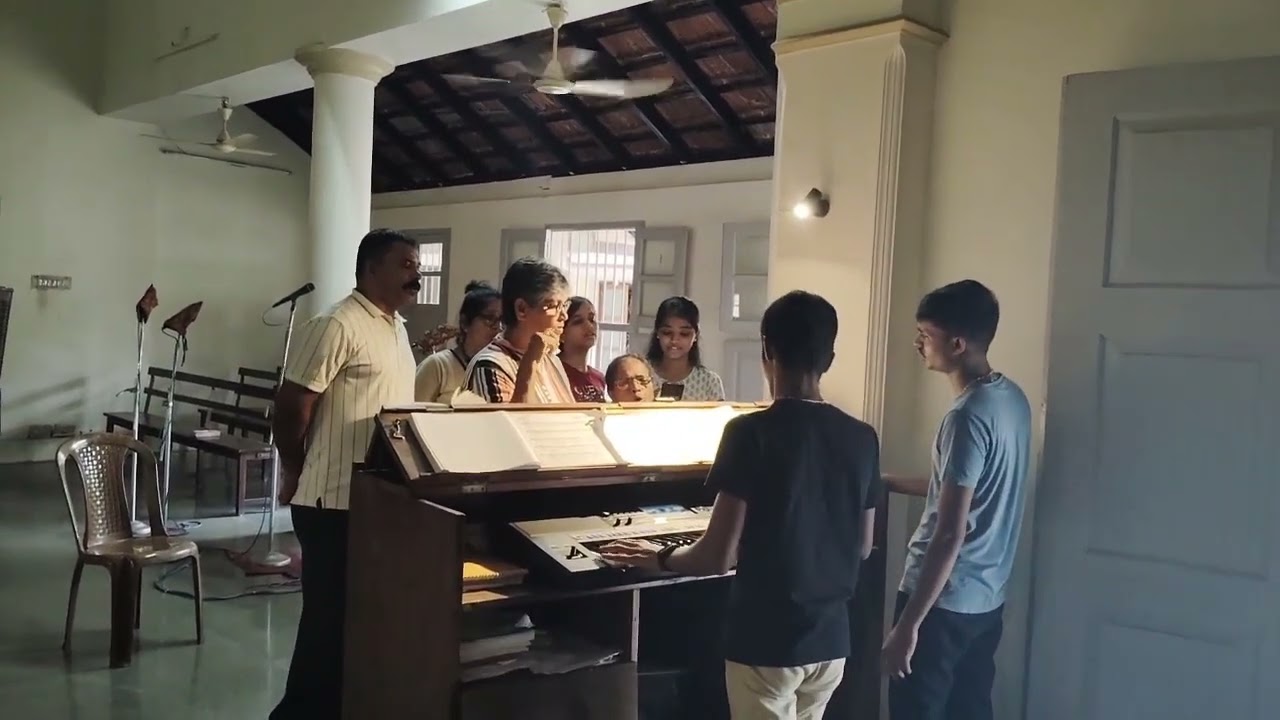 Choir practice @ Neerude One of the best communion hymns 