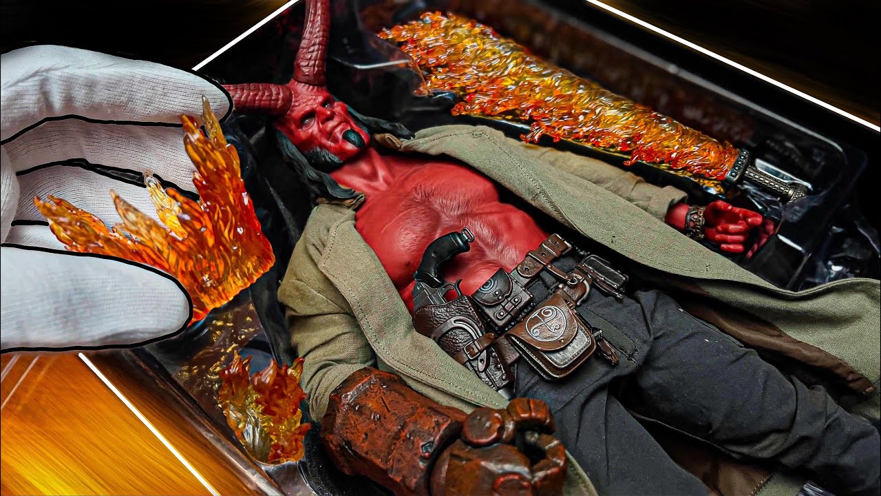 Hot Toys Super Realistic Hellboy 1/6 Scale Action Figure Unboxing & Review