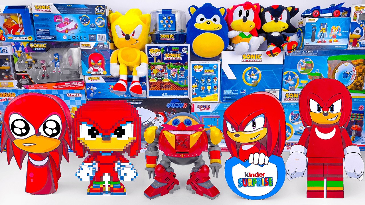 Unboxing Sonic The Hedgehog Toys Collection ASMR | Sonic & Knuckles Mystery Box Edition Collection