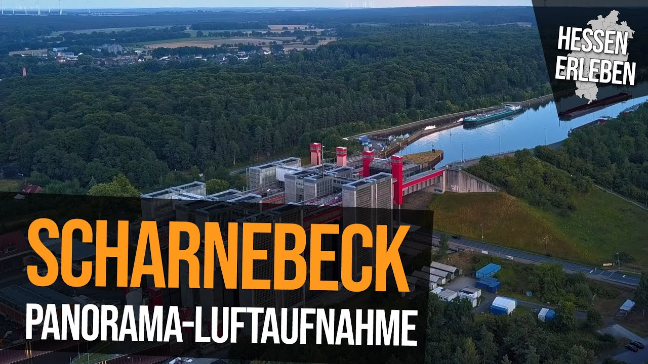 Das beeindruckende SCHIFFSHEBEWERK SCHARNEBECK und das Umland am Elbe-Seitenkanal aus der Luft
