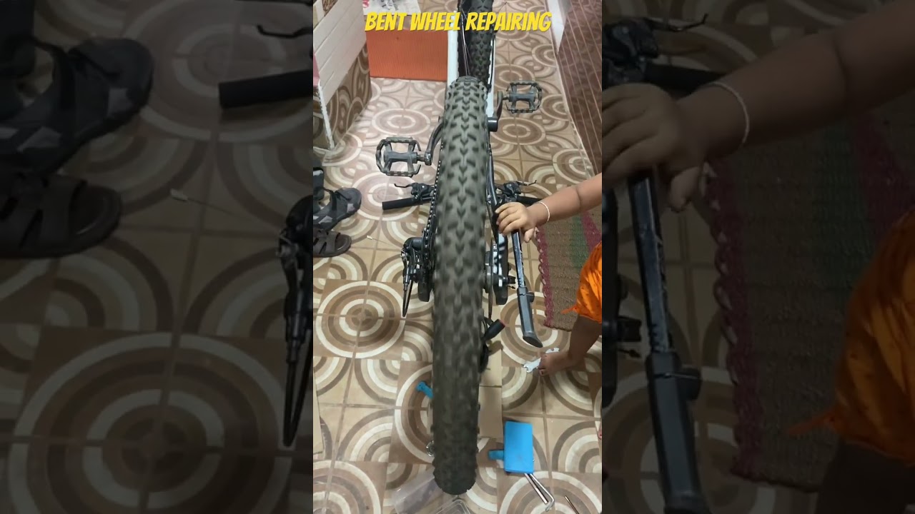 Bent Wheel Repair MTB | #shortvideo #shorts #ytshorts #youtubeshorts #youtube #trending #virlshort