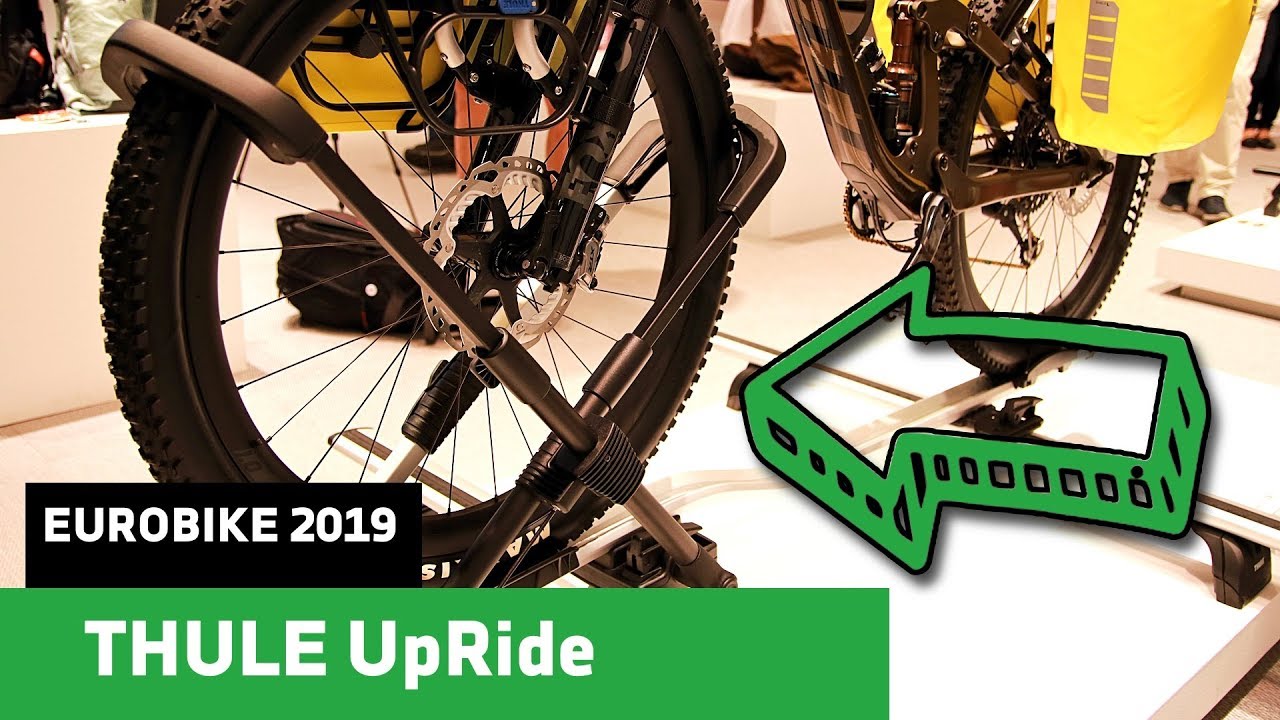 Thules nya cykelhållare UpRide utan ramkontakt (Eurobike 2019)