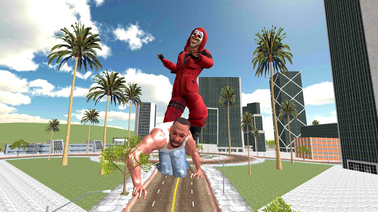 GIANT FRANKLIN FIGHT RED CRIMINAL 😱 | INDIAN BIKE DRIVING 3D SECRET BUTTON | INDIAN BIKE DRIVING |