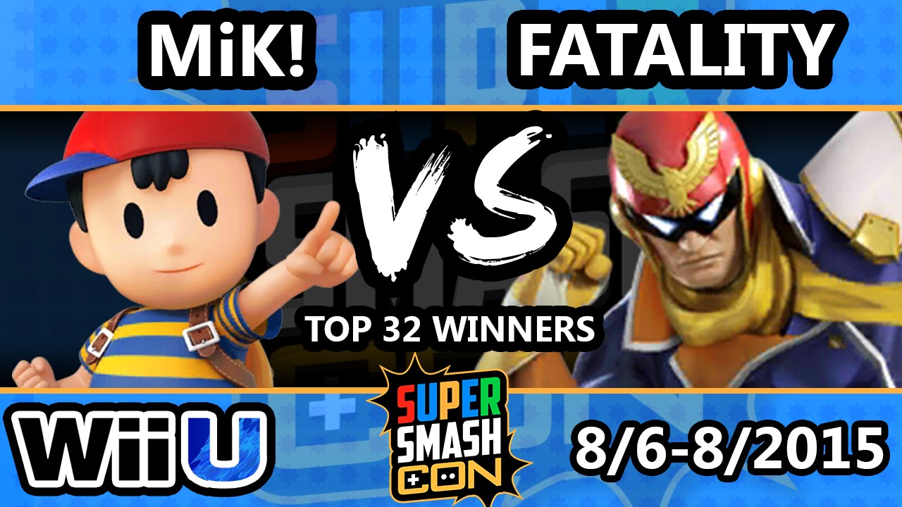 SSC - oco MiK! (Ness) Vs. SWS | Fatality (Captain Falcon) SSB4 Top 32 - Smash Wii U - Smash 4