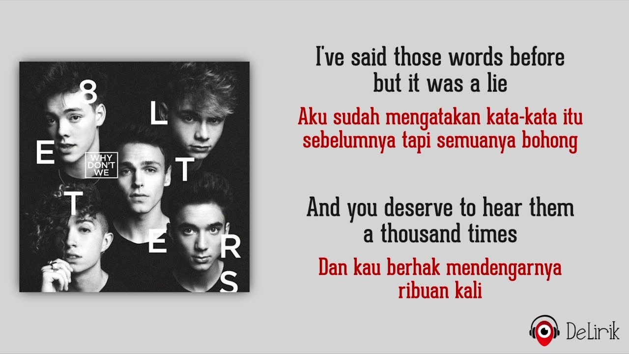 8 Letters - Why Don't We (Lirik Lagu Terjemahan)