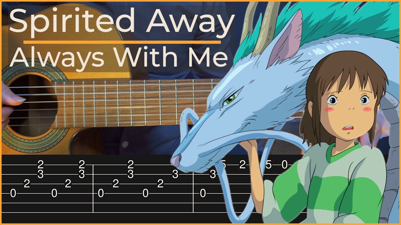 Spirited Away - Always With Me (Simple Guitar Tab)