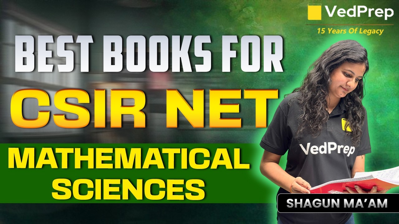 Best Books for CSIR NET Mathematical Sciences 📚 Complete Book List for JRF Preparation | VedPrep