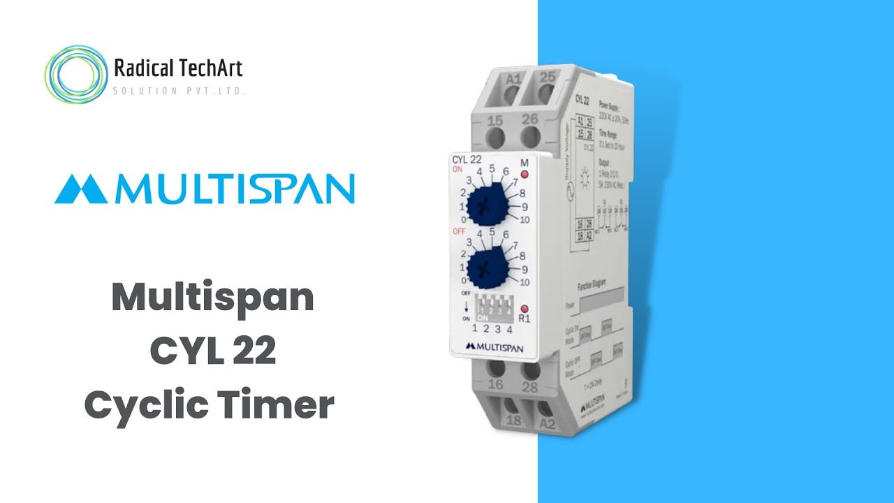 Multispan | Cyclic Timer CYL 22 Wiring with 220 VAC Load RadicalTechArt I RadicalTechMart