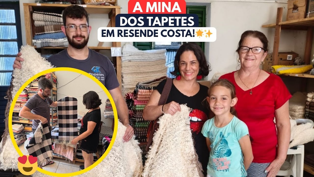 DESCOBRIMOS A MINA dos Tapetes Artesanais em Resende Costa: Preços INCRÍVEIS e Variedade Única! 🧵✨