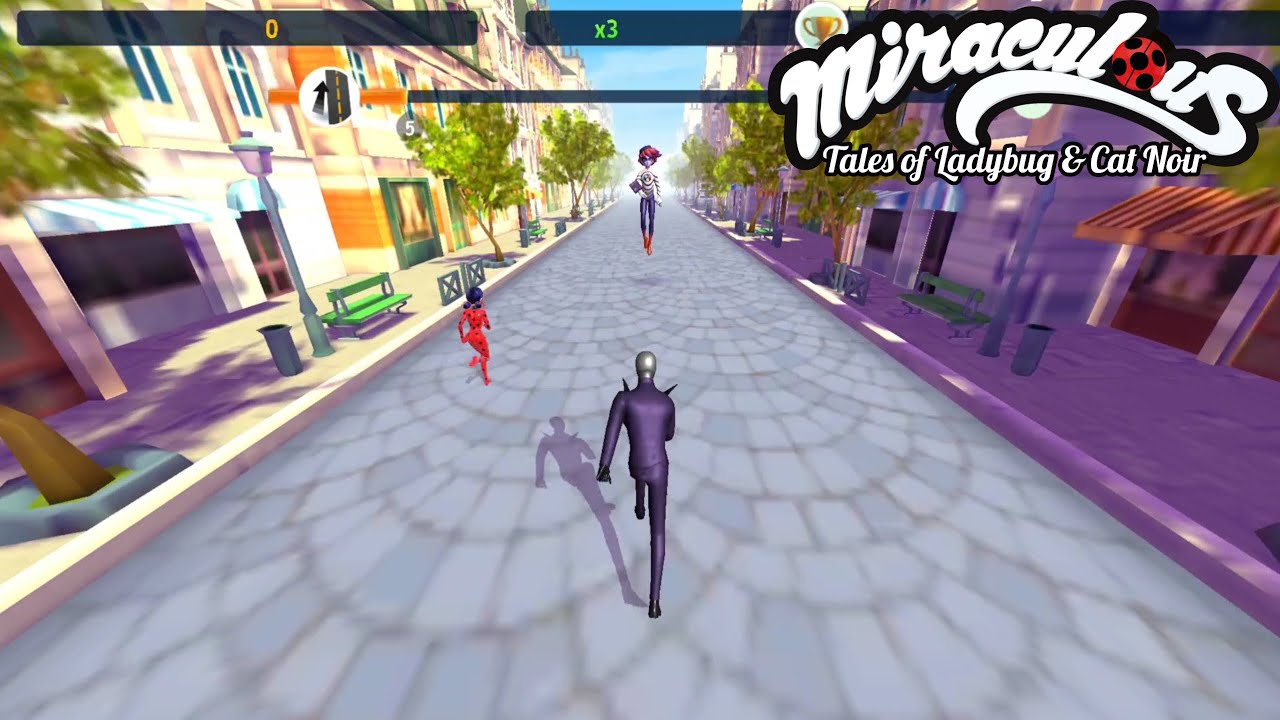MIRACULOUS LADYBUG AND CAT NOIR RUN LEVELS 12 - BOSS FIGHT GAMEPLAY