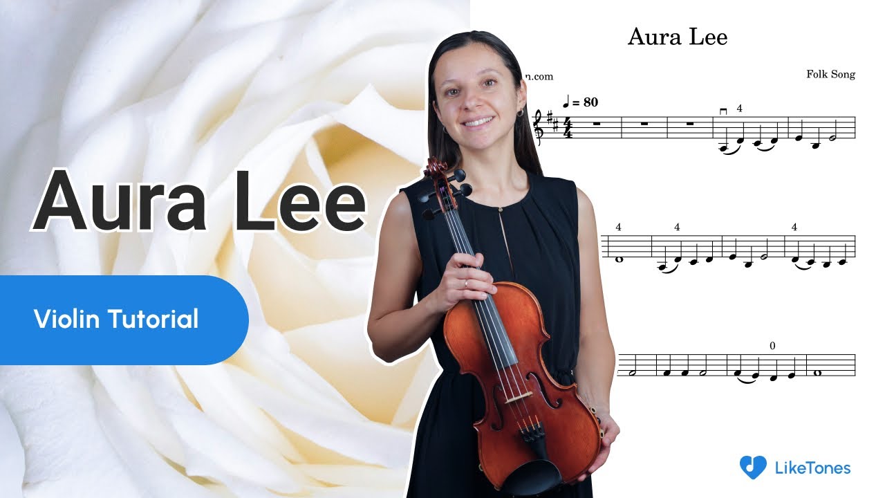 Aura Lee – Easy Violin Tutorial for Beginners (With Sheet Music & Piano Accompaniment)