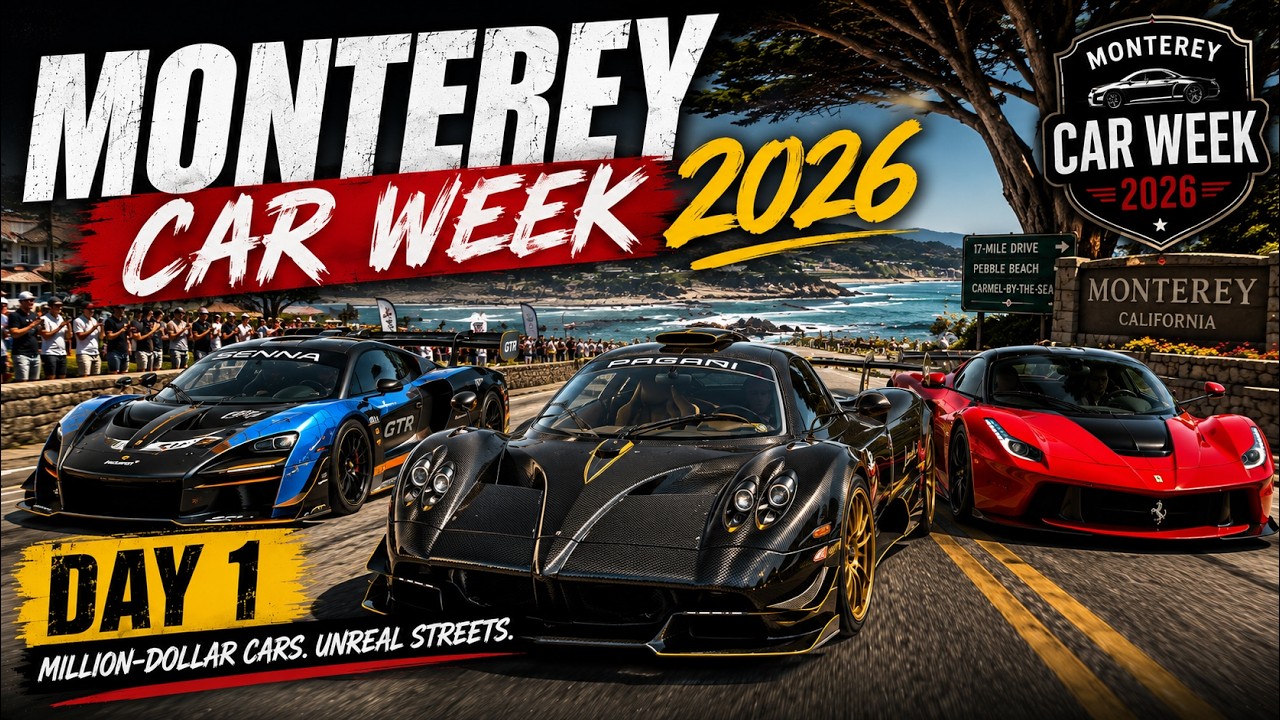 Monterey Car Week 2026, день 1 | Везде машины на миллион долларов!