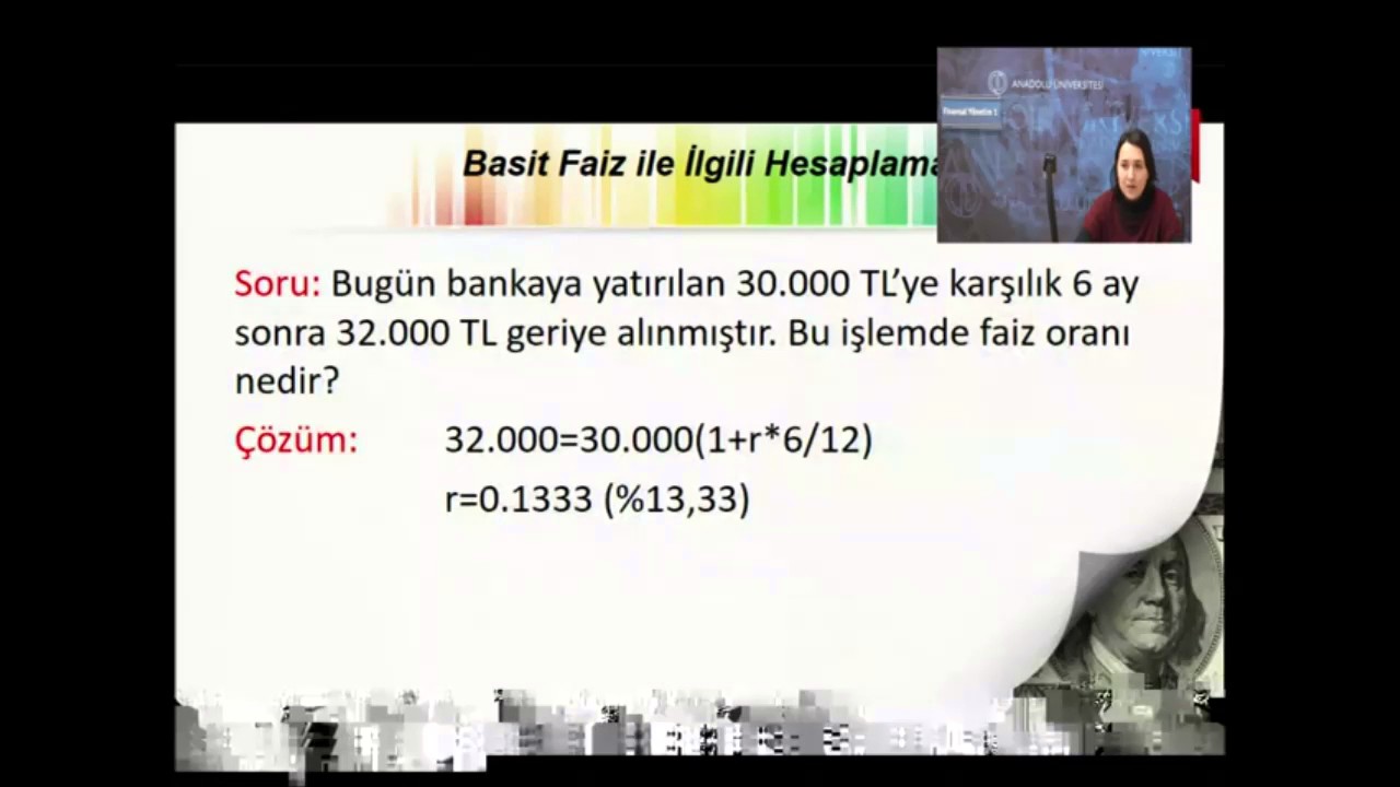 Finansal Yönetim 1 (3. ünite)