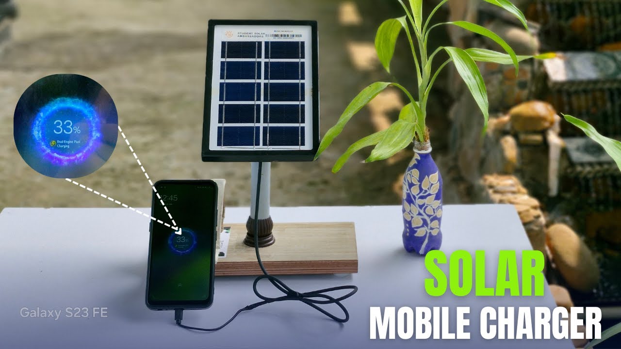Solar Mobile Charger | 5V Solar Panel | TP4056 | Azhar's Creation