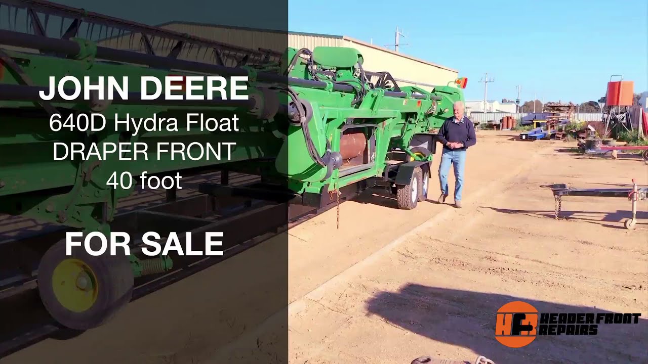 John Deere 640D 40-foot Hydra Float Draper Front for Sale