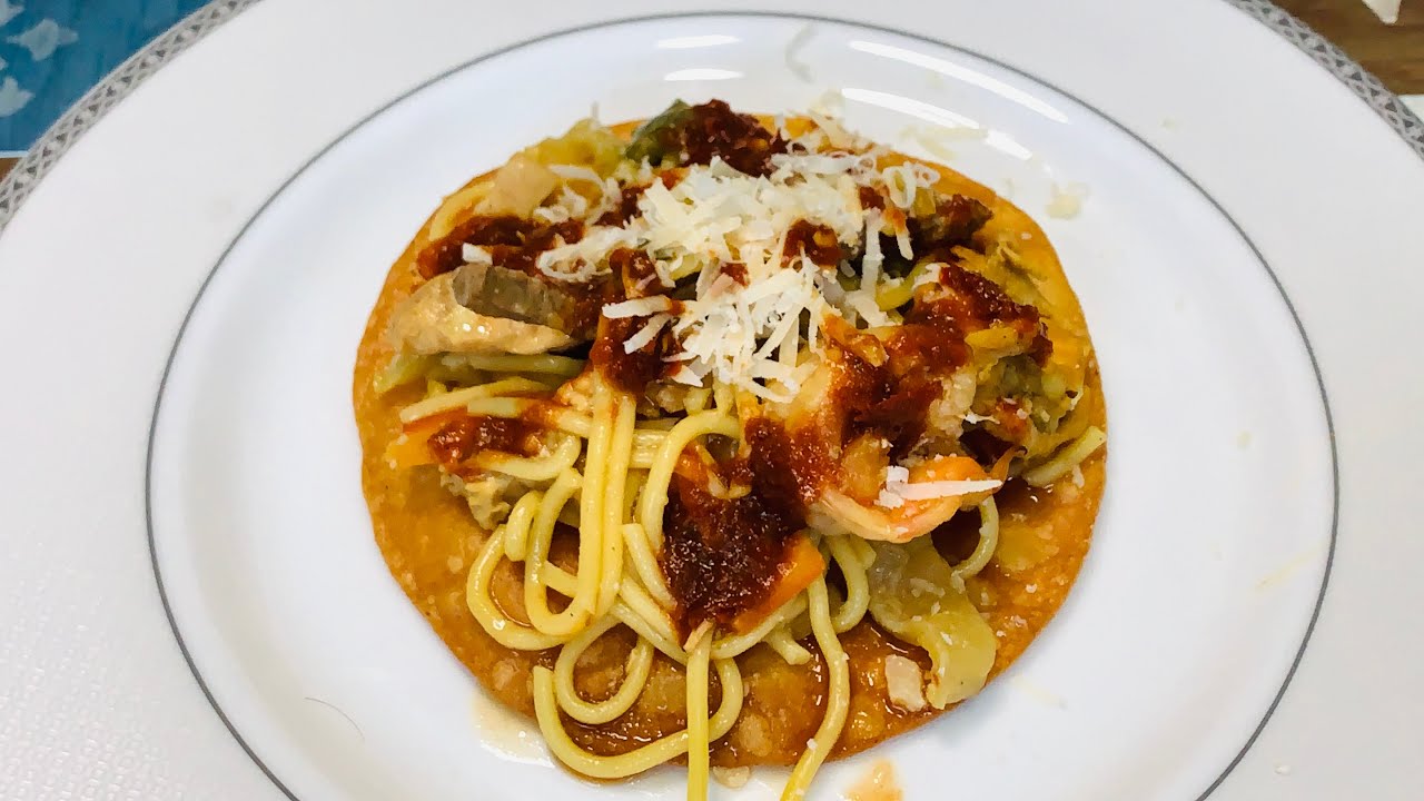 Tostadas De Chow Mein / Tostadas de Guatemala 🇬🇹