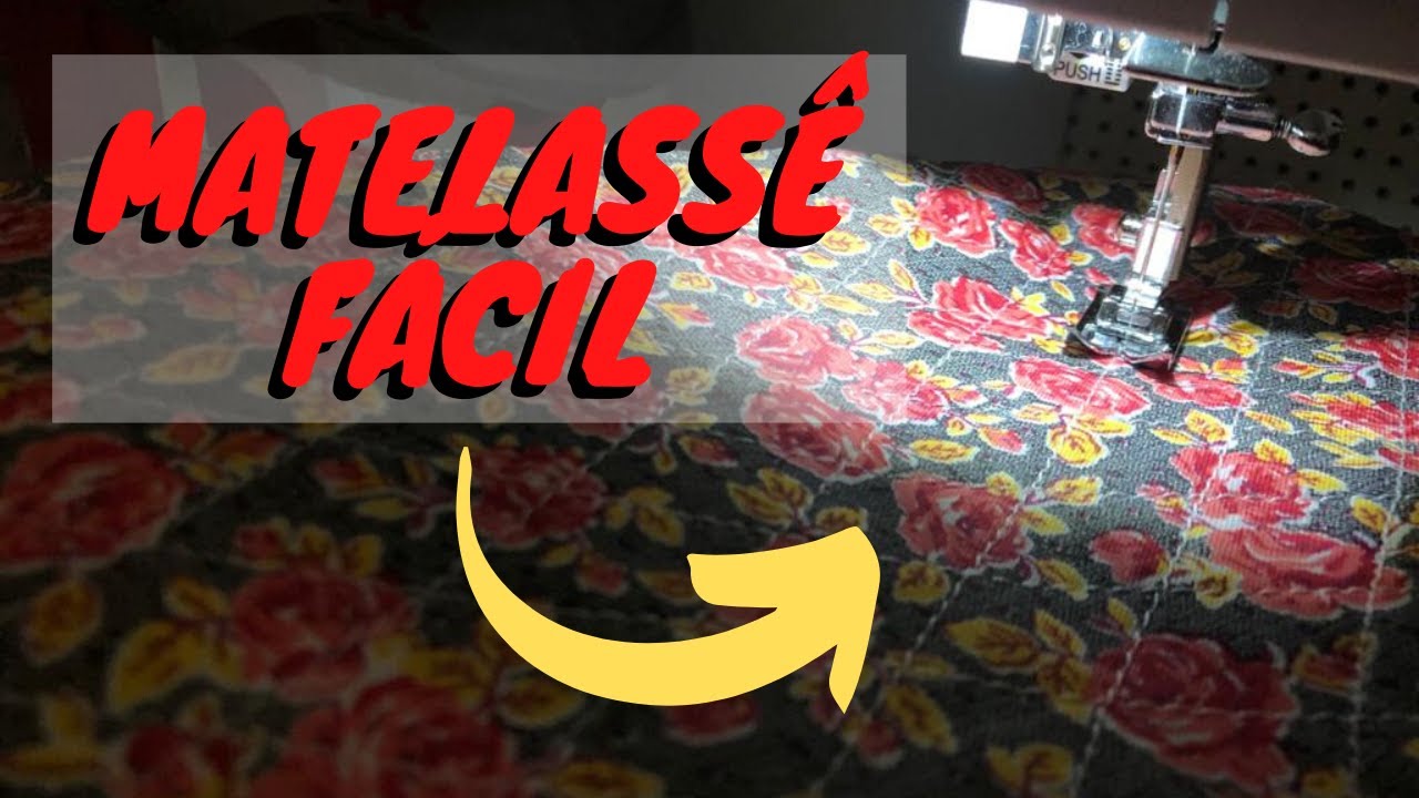 Como fazer MATELASSÊ / QUILTING RETO e usar a régua - Costura para Iniciante - Passo a Passo