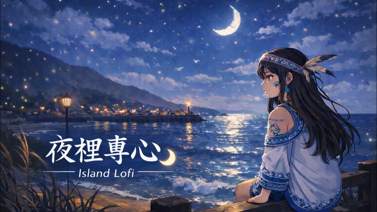 島嶼療癒系 Lo-fi｜夜裡專心的純音樂