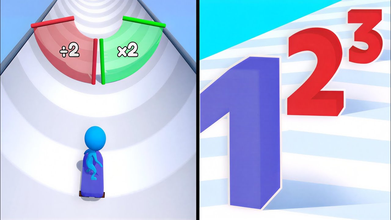 Number Master vs Skate Master Max Levels 🔥 Unlocked Speedrun Gameplay