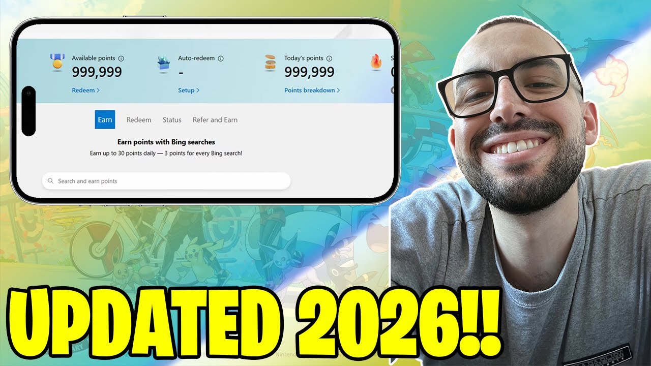 How to get Microsoft Rewards Points FAST! - UPDATED FREE Microsoft Rewards Points 2026